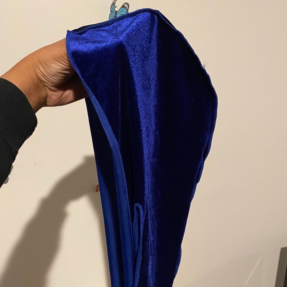 Blue velvet durag